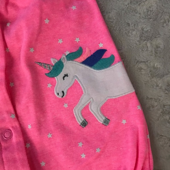 Carter’s Newborn Baby Girl Bundle Unicorn Romper - Picture 3 of 5